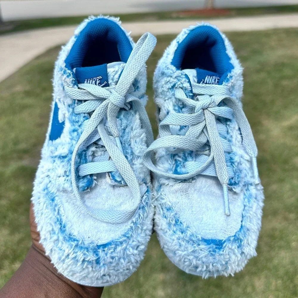 Nike Dunk Low Little Boys Sneakers Size 13 Celestine Blue Abominable Snowman